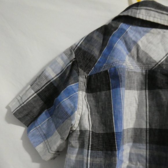 BURNSIDE, 6x, casual button down plaid shirt, BNWOT - Picture 9 of 13